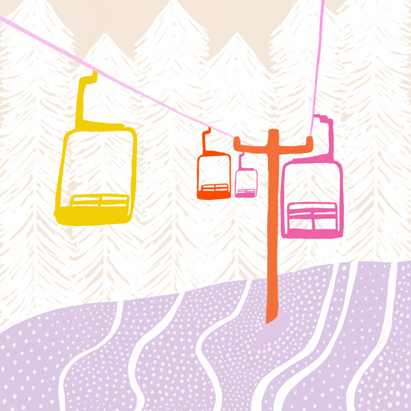 Loon Peak® Sunshinecanteen Chairlift On Canvas Print Wayfair